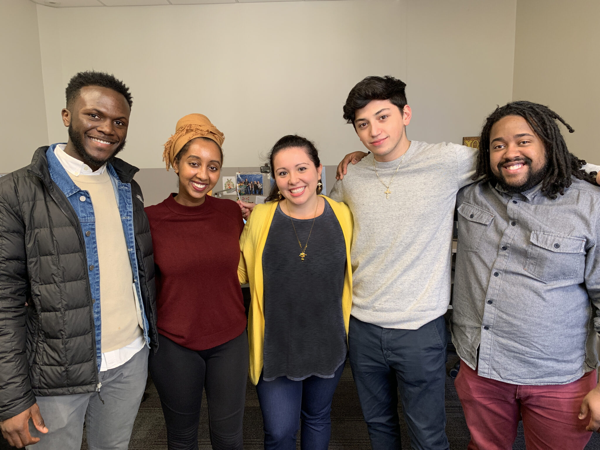 Richard stands with his fellow High Jump alumni friends